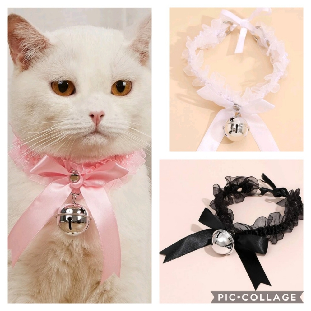 Pet necklace with bell details